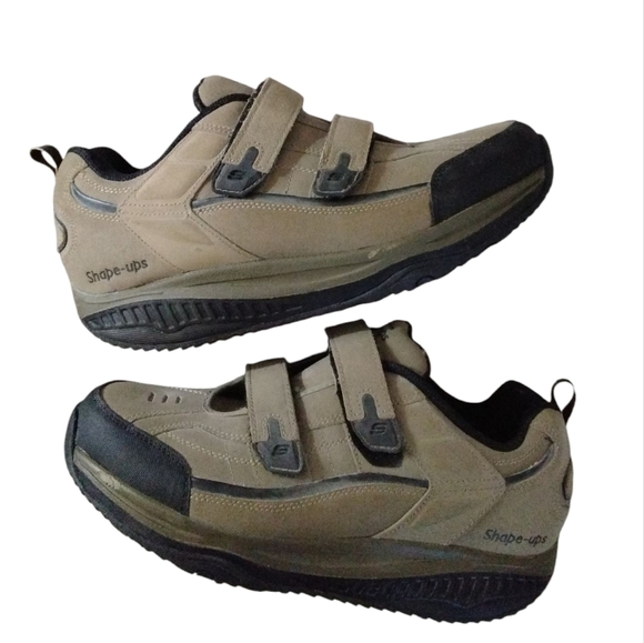 NEW Skechers Shape Ups Men\'s Hiking Walking Toning Athletic Leather Shoes 10
